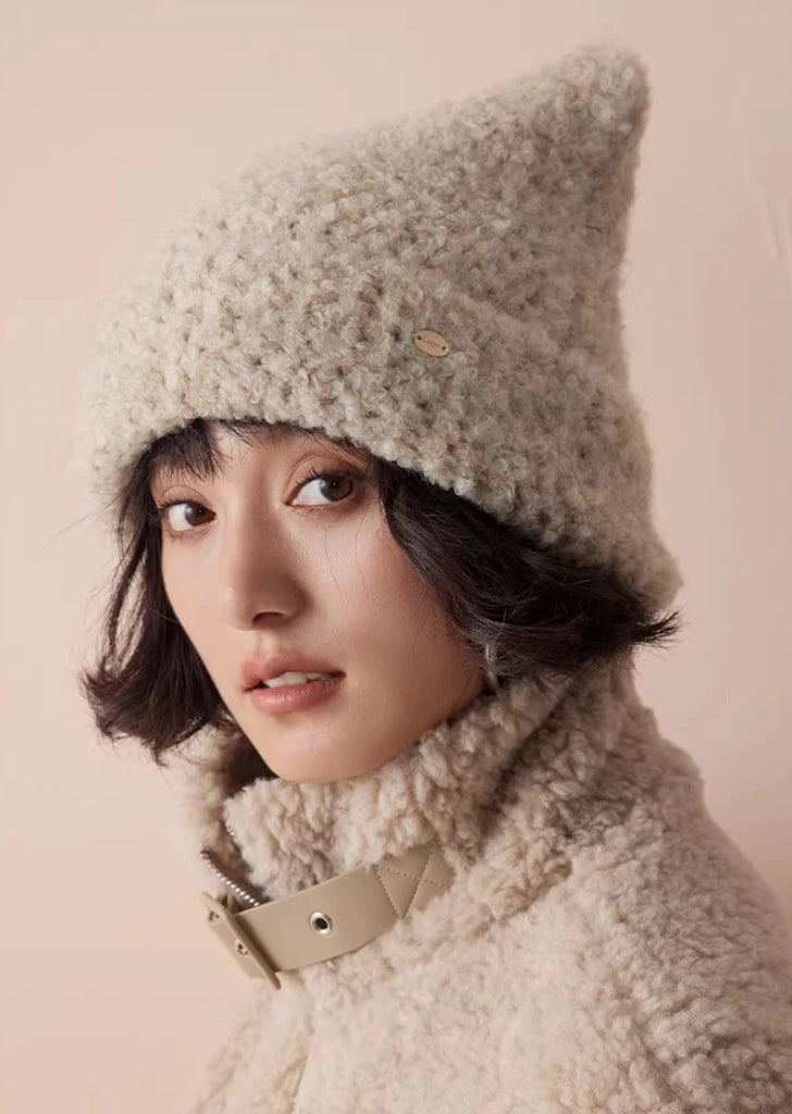 Cute Cat Ear Knit Plush Hat for Women | Multiple Colors - OESLO