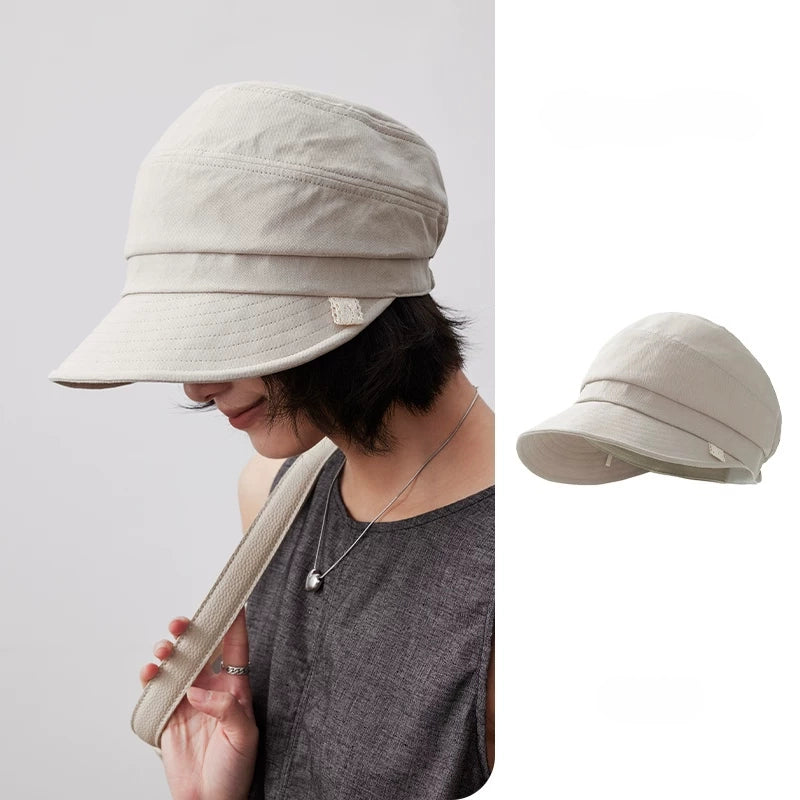 Elegant Cotton Bucket Hat for Women – Wide Brim Sun Hat OESLO