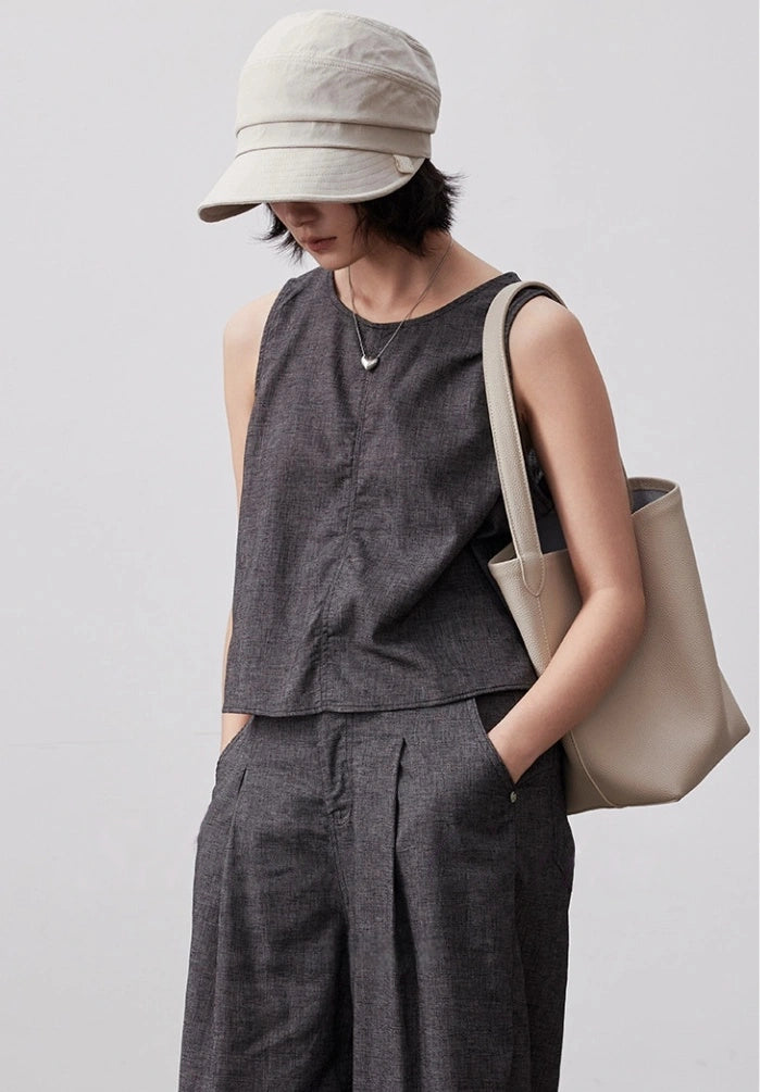 Elegant Cotton Bucket Hat for Women – Wide Brim Sun Hat OESLO
