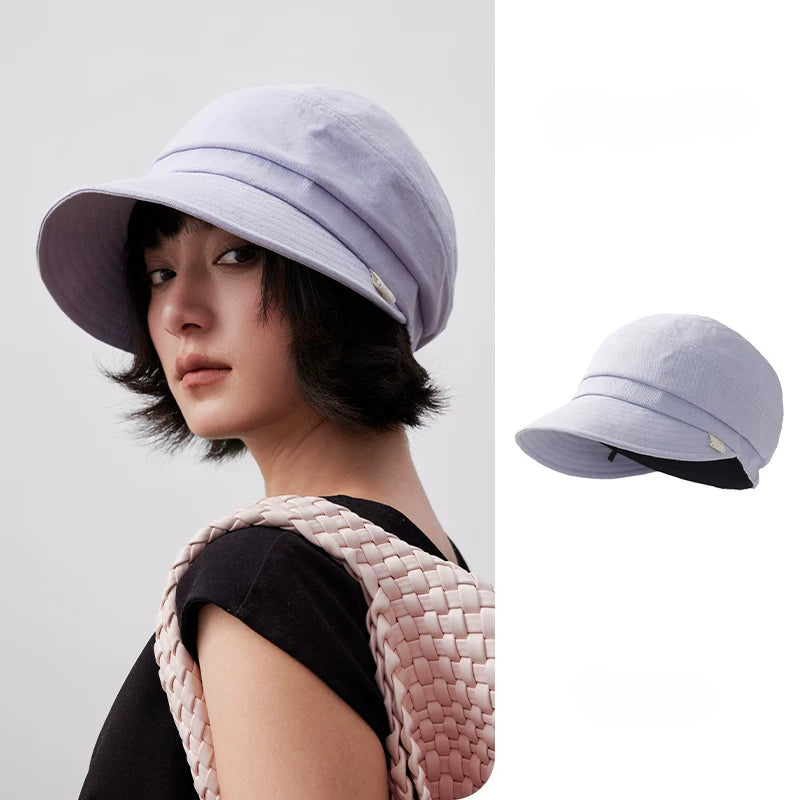Elegant Cotton Bucket Hat for Women – Wide Brim Sun Hat OESLO