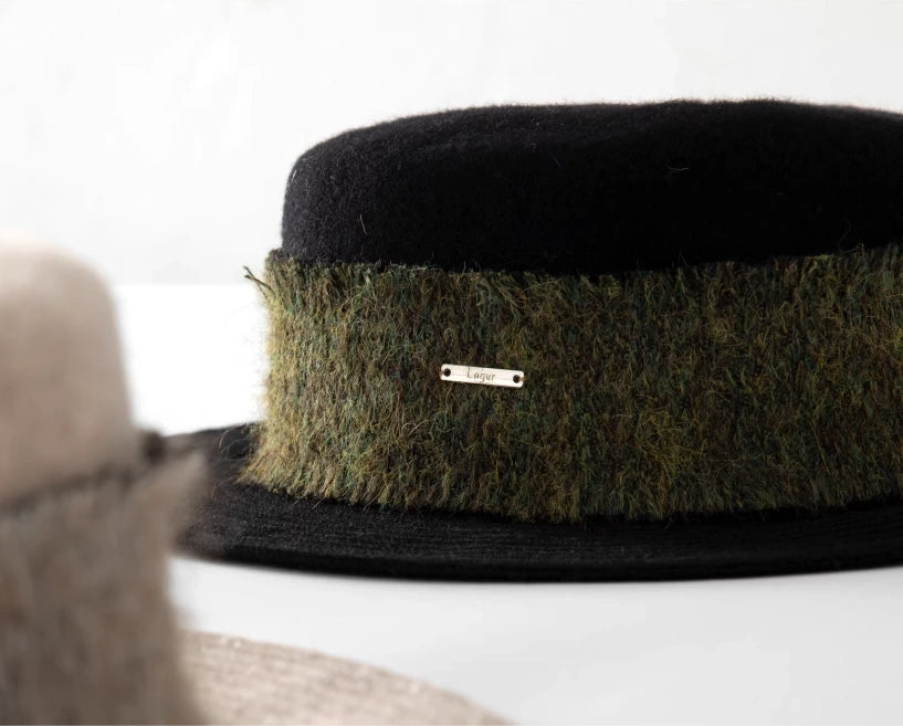 Elegant Wool Fedora Hats for Women | Vintage Black & Beige Style