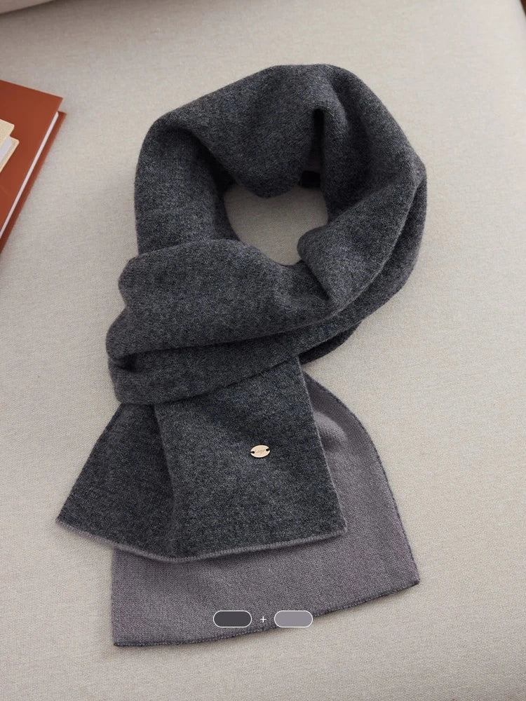 Premium Reversible Two-Tone 100% Wool Winter Scarf | Multiple Colors - OESLO