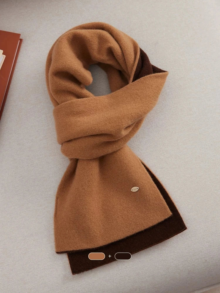 Premium Reversible Two-Tone 100% Wool Winter Scarf | Multiple Colors - OESLO