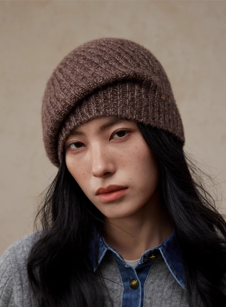 Relaxed Ribbed Knit Wool Beanie Hat | Multiple Colors - OESLO