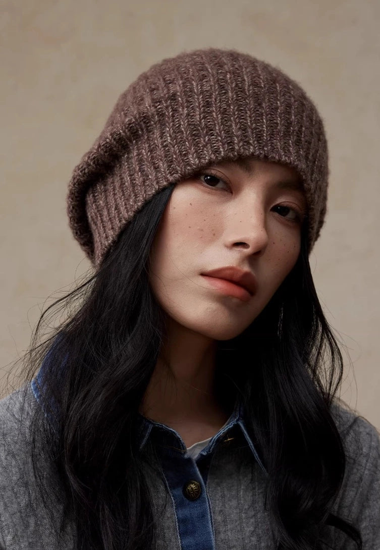 Relaxed Ribbed Knit Wool Beanie Hat | Multiple Colors - OESLO