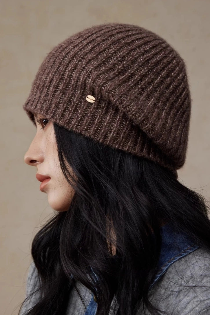Relaxed Ribbed Knit Wool Beanie Hat | Multiple Colors - OESLO