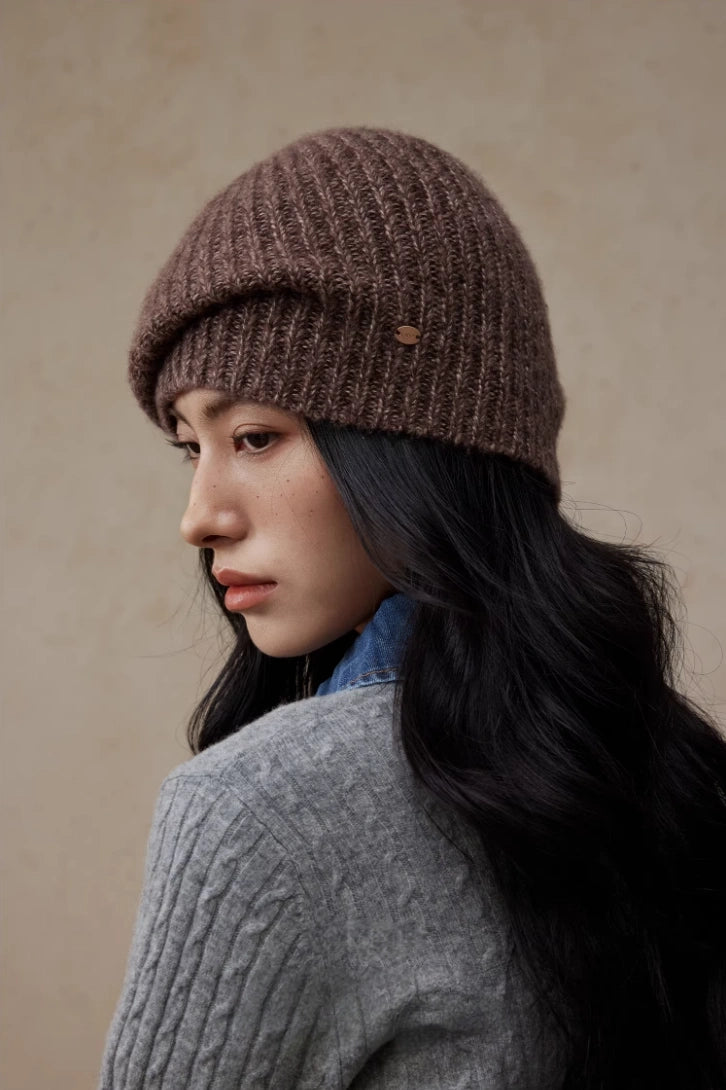 Relaxed Ribbed Knit Wool Beanie Hat | Multiple Colors - OESLO