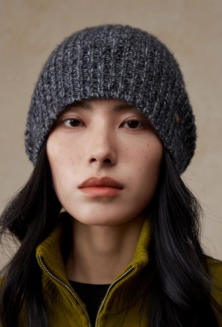 Relaxed Ribbed Knit Wool Beanie Hat | Multiple Colors - OESLO