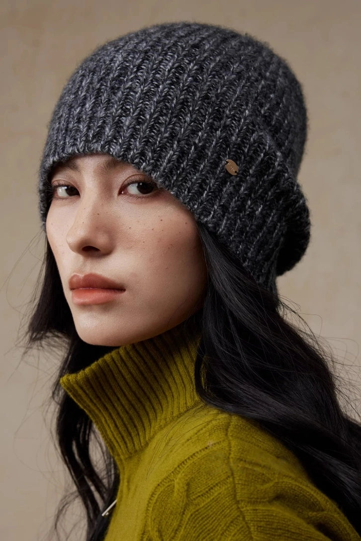Relaxed Ribbed Knit Wool Beanie Hat | Multiple Colors - OESLO