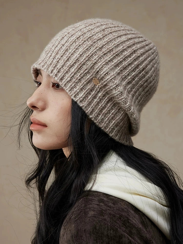 Relaxed Ribbed Knit Wool Beanie Hat | Multiple Colors - OESLO