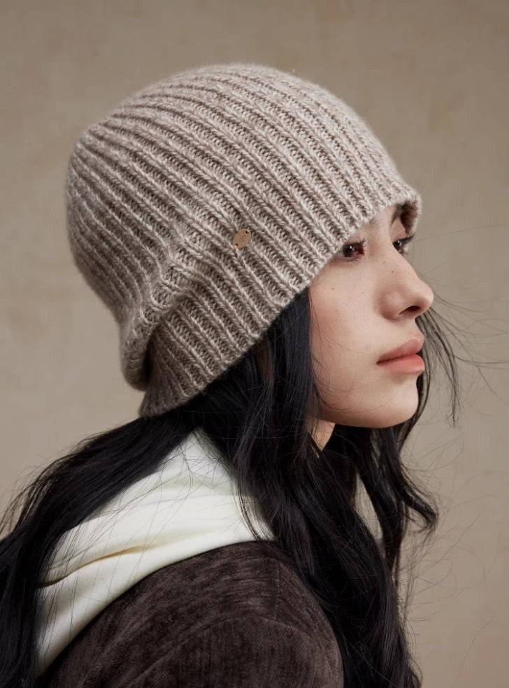 Relaxed Ribbed Knit Wool Beanie Hat | Multiple Colors - OESLO