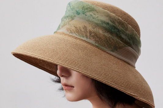 straw wide brim sun hat summer elegant styling