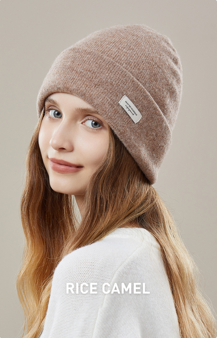 Wool Beanie - Solid Color Classic Knitted Hat - OESLO