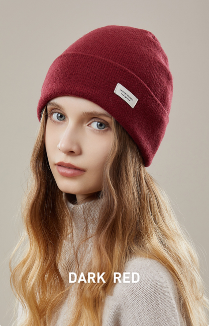 Wool Beanie - Solid Color Classic Knitted Hat - OESLO