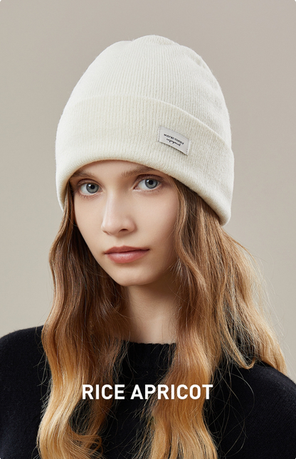 Wool Beanie - Solid Color Classic Knitted Hat - OESLO