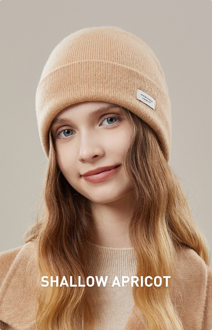 Wool Beanie - Solid Color Classic Knitted Hat - OESLO