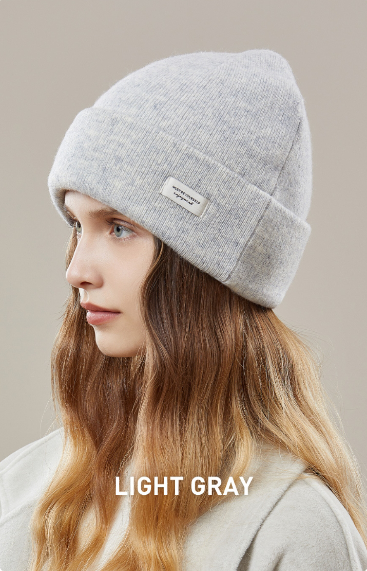 Wool Knit Hat - Solid Color Winter Hat Available in Multiple Colors - OESLO