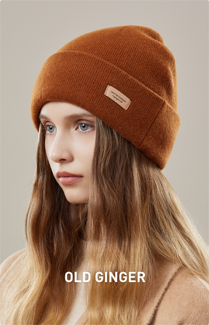 100% WOOL THICKENED KNITTED HAT - AOA Fashion Accessories