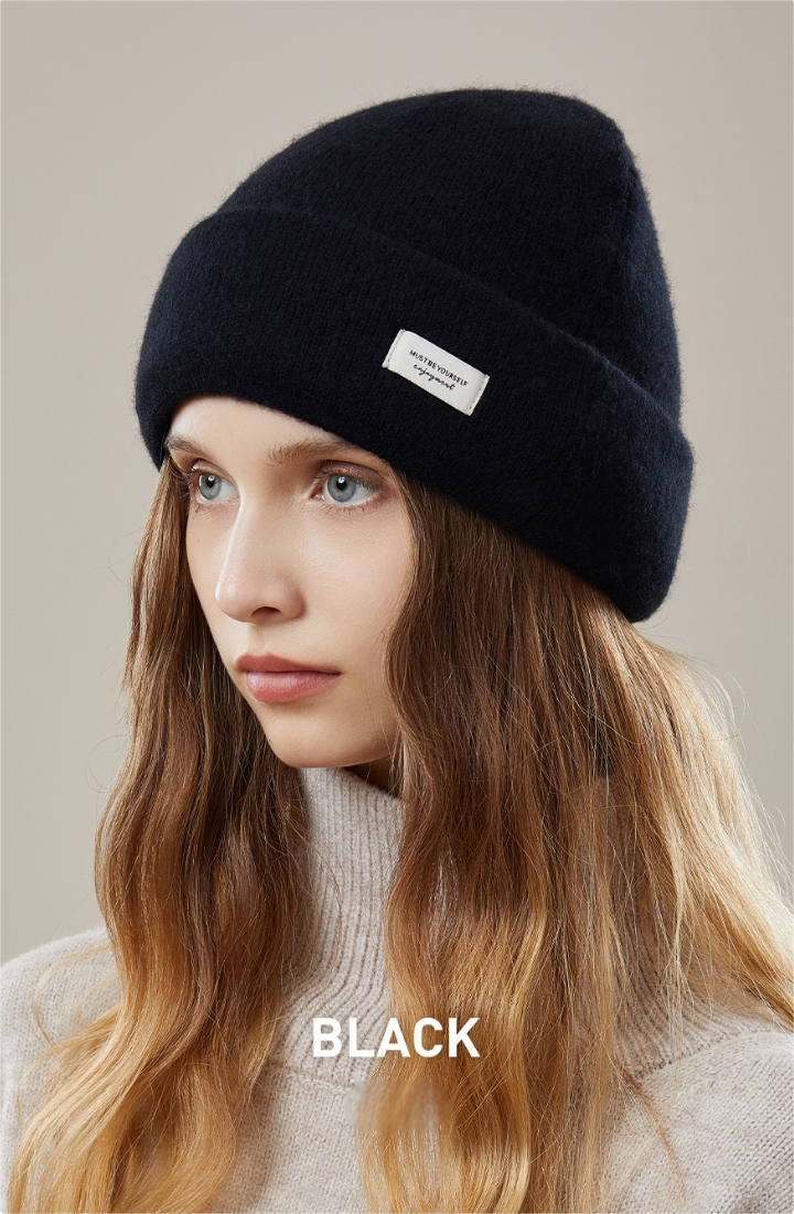 100% WOOL THICKENED KNITTED HAT - AOA Fashion Accessories