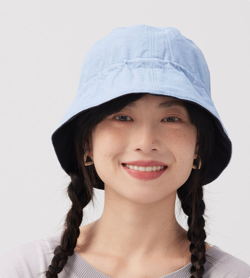 Reversible Bucket Hat - Casual Versatile Sun Hat - AOA Fashion Accessories