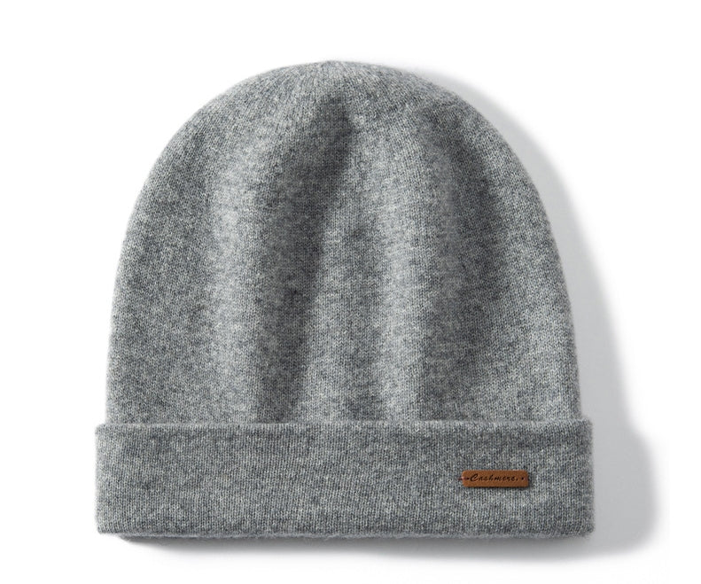 Knitted cashmere hat. - AOA Fashion Accessories