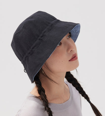 Reversible Bucket Hat - Casual Versatile Sun Hat - AOA Fashion Accessories