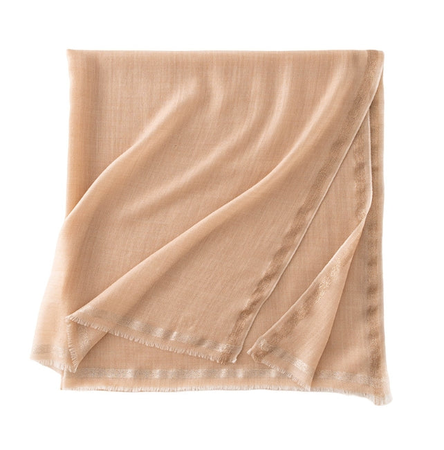 Lightweight solid color 100% wool scarf. - AOA Fashion Accessories