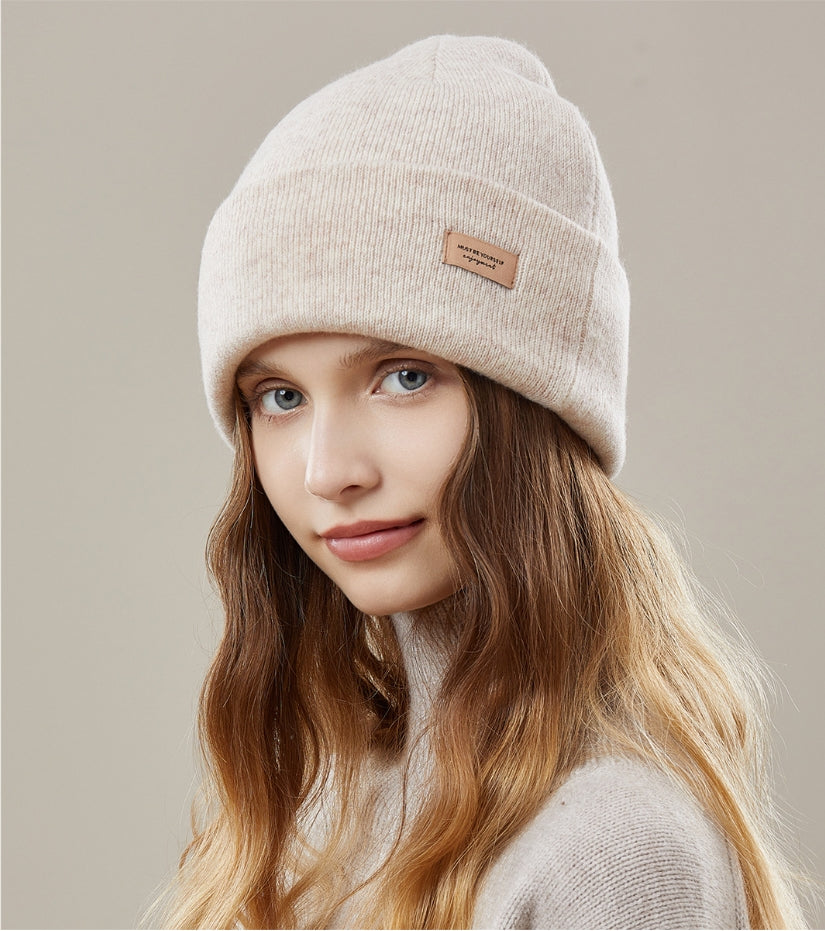 Wool Knit Hat - Solid Color Winter Hat Available in Multiple Colors - OESLO