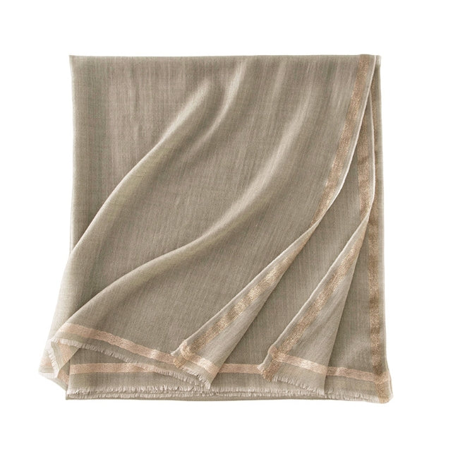 Lightweight solid color 100% wool scarf. - AOA Fashion Accessories