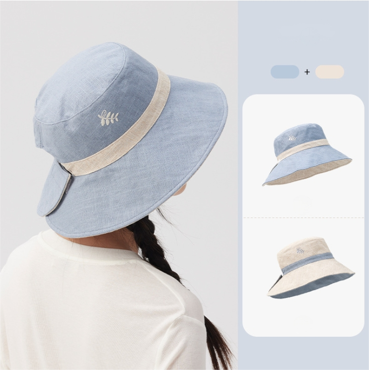 Cute Bucket Hat  – Reversible Breathable Summer Sun Hat - AOA Fashion Accessories