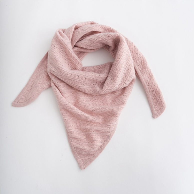 Women's cashmere triangle scarf. - AOA Fashion Accessories