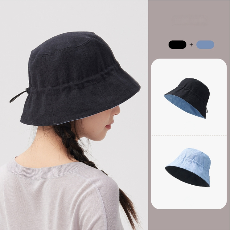 Reversible Bucket Hat - Casual Versatile Sun Hat - AOA Fashion Accessories