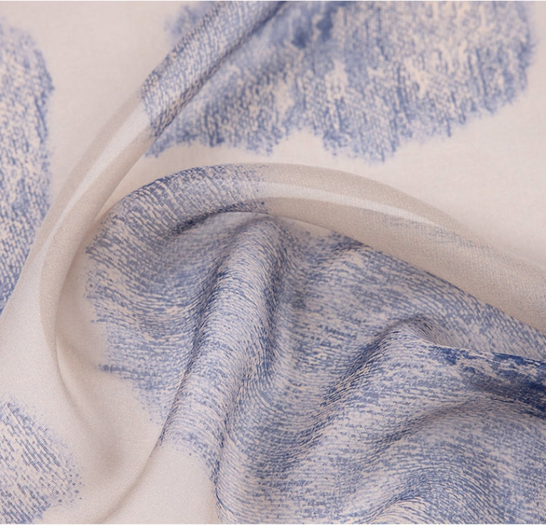 100%Mulberry Silk Long Scarf – Natural Plant Dyeing, Elegant Silk Wrap - AOA Fashion Accessories