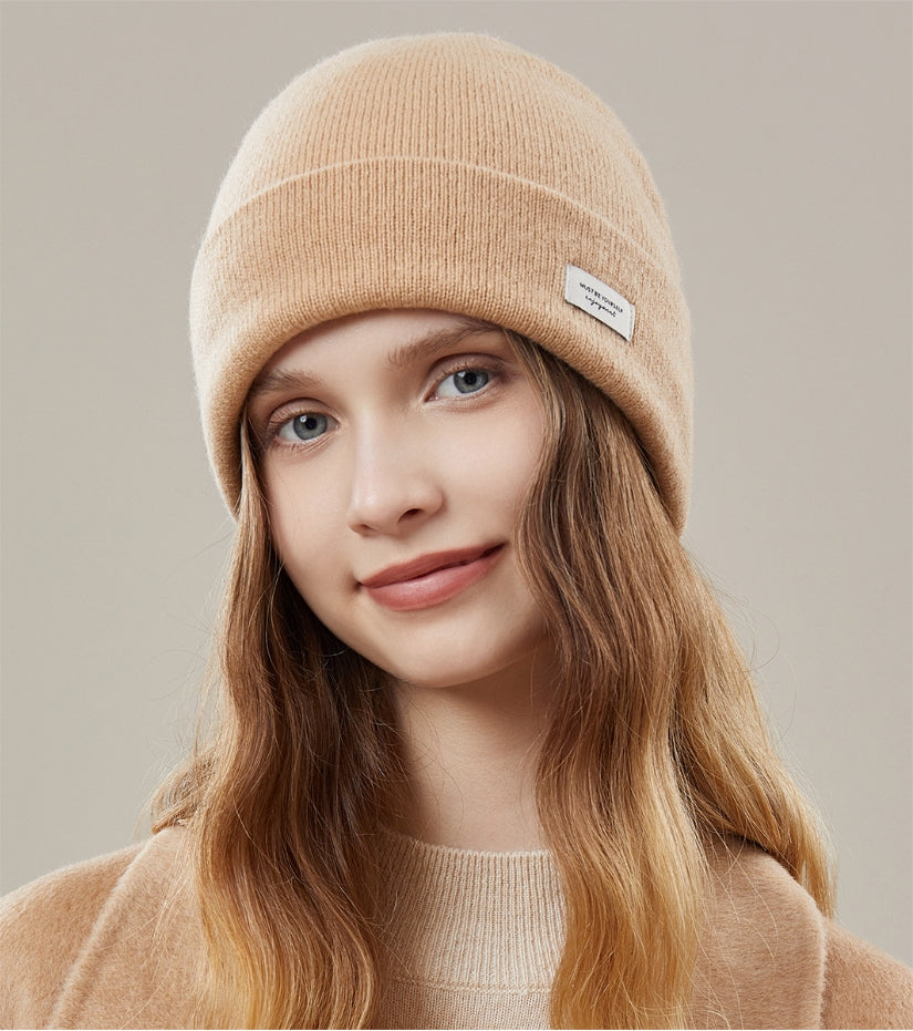 100% WOOL KNITTED HAT - AOA Fashion Accessories