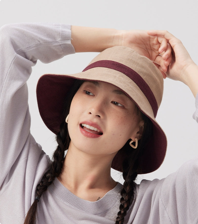 Cute Bucket Hat  – Reversible Breathable Summer Sun Hat - AOA Fashion Accessories