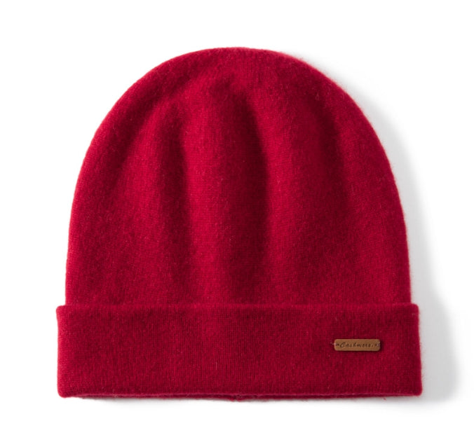 Knitted cashmere hat. - AOA Fashion Accessories