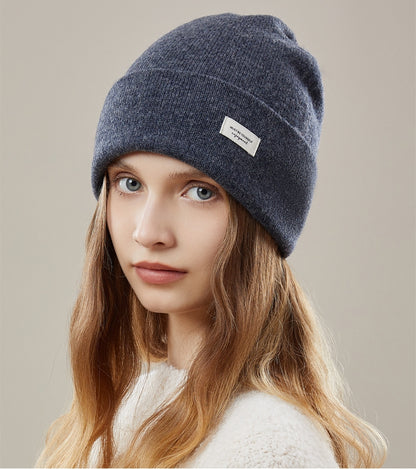 Wool Beanie - Solid Color Classic Knitted Hat - OESLO