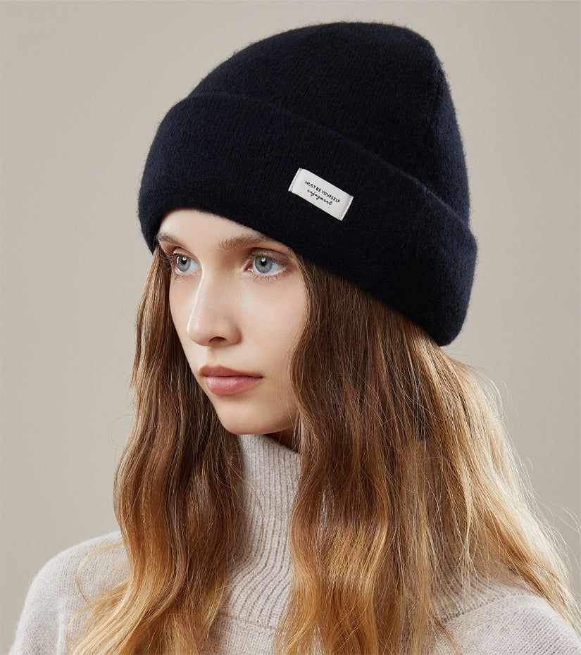 Wool Knit Hat - Solid Color Winter Hat Available in Multiple Colors - OESLO