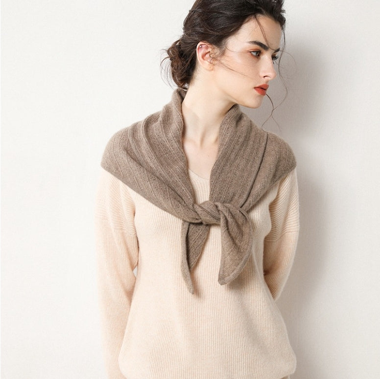 Luxury 100% Cashmere Triangle Scarf - OESLO
