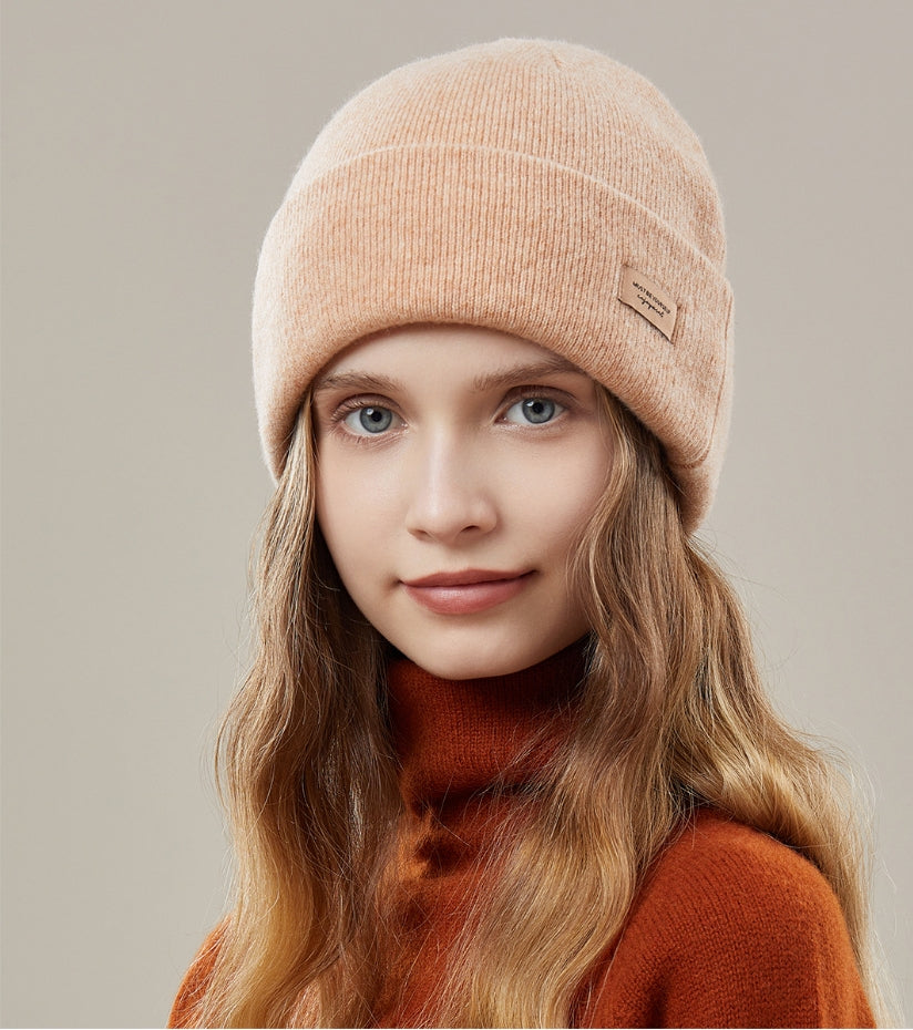 Wool Knit Hat - Solid Color Winter Hat Available in Multiple Colors - OESLO