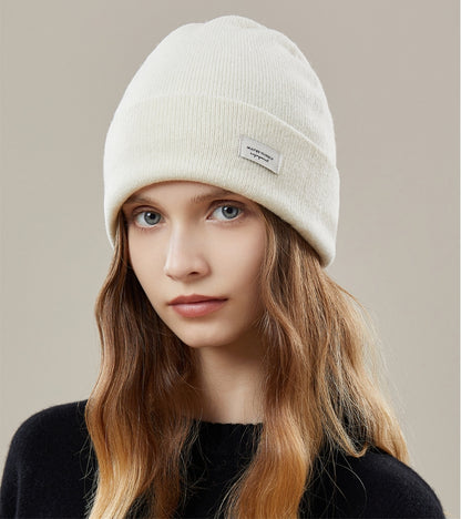 Wool Beanie - Solid Color Classic Knitted Hat - OESLO
