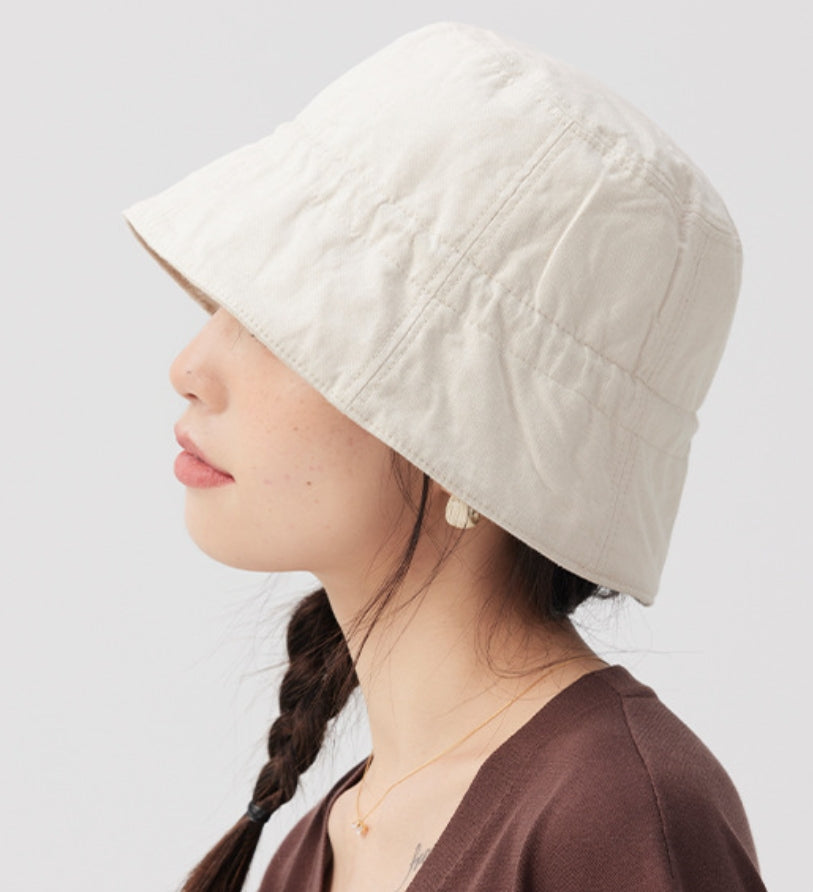 Reversible Bucket Hat - Casual Versatile Sun Hat - AOA Fashion Accessories