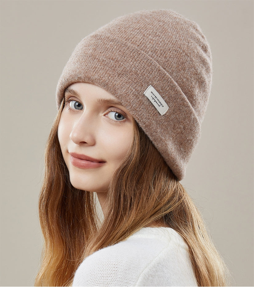 100% WOOL KNITTED HAT - AOA Fashion Accessories