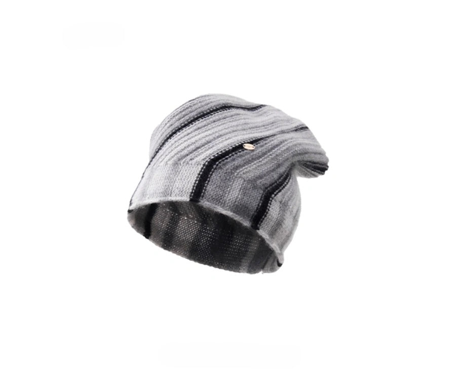 Cashmere Mélange Striped Beanie Hat | Multiple Colors OESLO