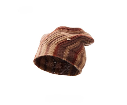 Cashmere Mélange Striped Beanie Hat | Multiple Colors OESLO
