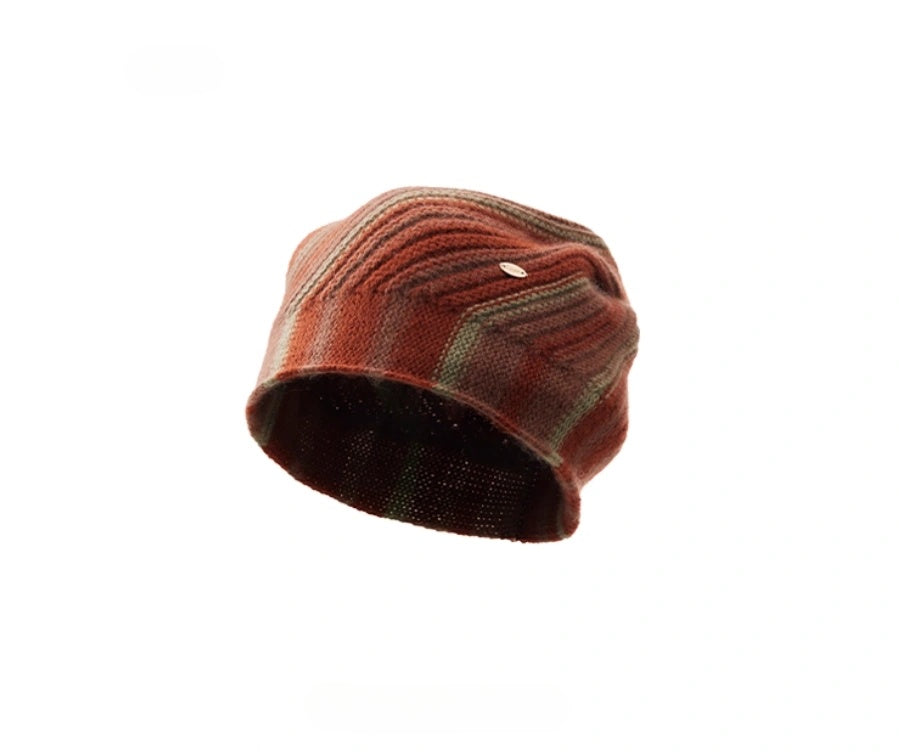 Cashmere Mélange Striped Beanie Hat | Multiple Colors OESLO