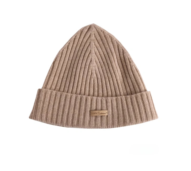 Unisex Cashmere Ribbed Beanie – Stylish & Versatile | Multiple Colors