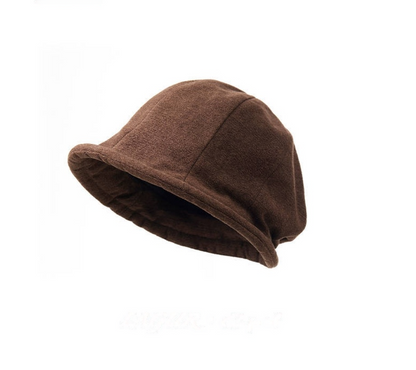 Corduroy Fuzzy Bucket Hat – Vintage Style Warm Cap for Women - OESLO