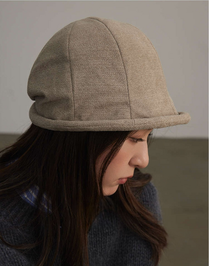 Corduroy Fuzzy Bucket Hat – Vintage Style Warm Cap for Women - OESLO