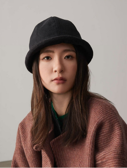 Corduroy Fuzzy Bucket Hat – Vintage Style Warm Cap for Women - OESLO